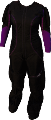 Black and purple suit