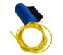 Blue cutaway handle