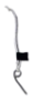 White lanyard and pin SP