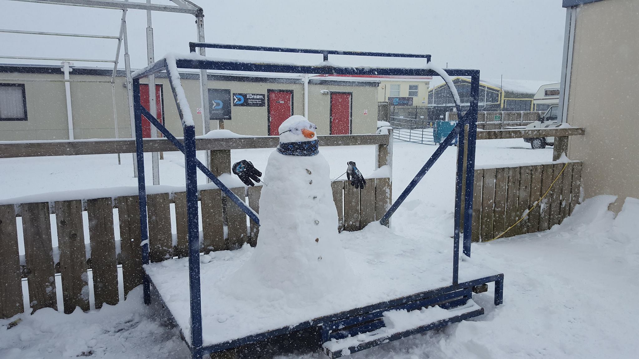 XDream Snowman at Dunkeswell